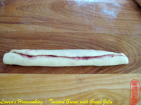 Twisted Bread with Grape Jelly