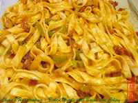 Baked Noodle with Bacon and Celery