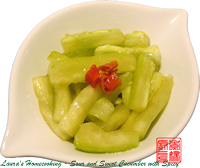 Sour and Sweet Cucumber with Spicy Taste