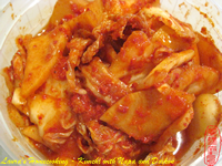 Kimchi with Napa and Daikon（辣白菜）