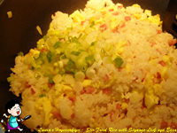 Stir Fried Rice with Sausage Link and Eggs