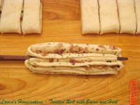 Twisted Roll with Bacon and Herb