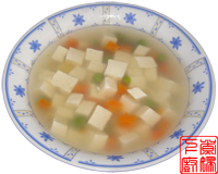 青豆豆腐汤