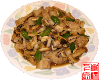 肉片炒蘑菇